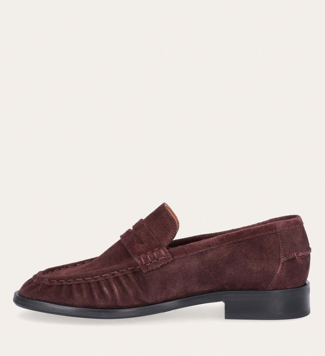Burgundy Suede Loafers