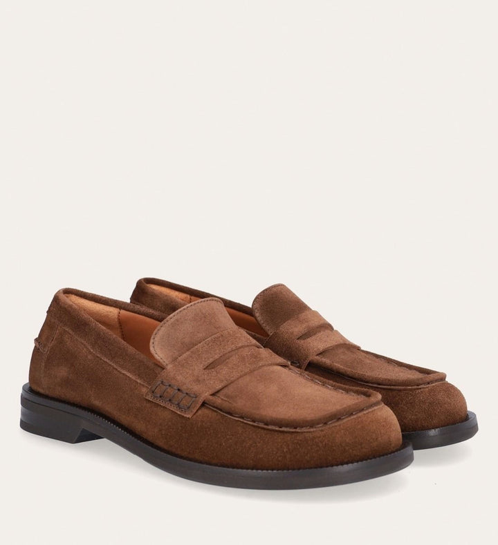 Brown Suede Loafers