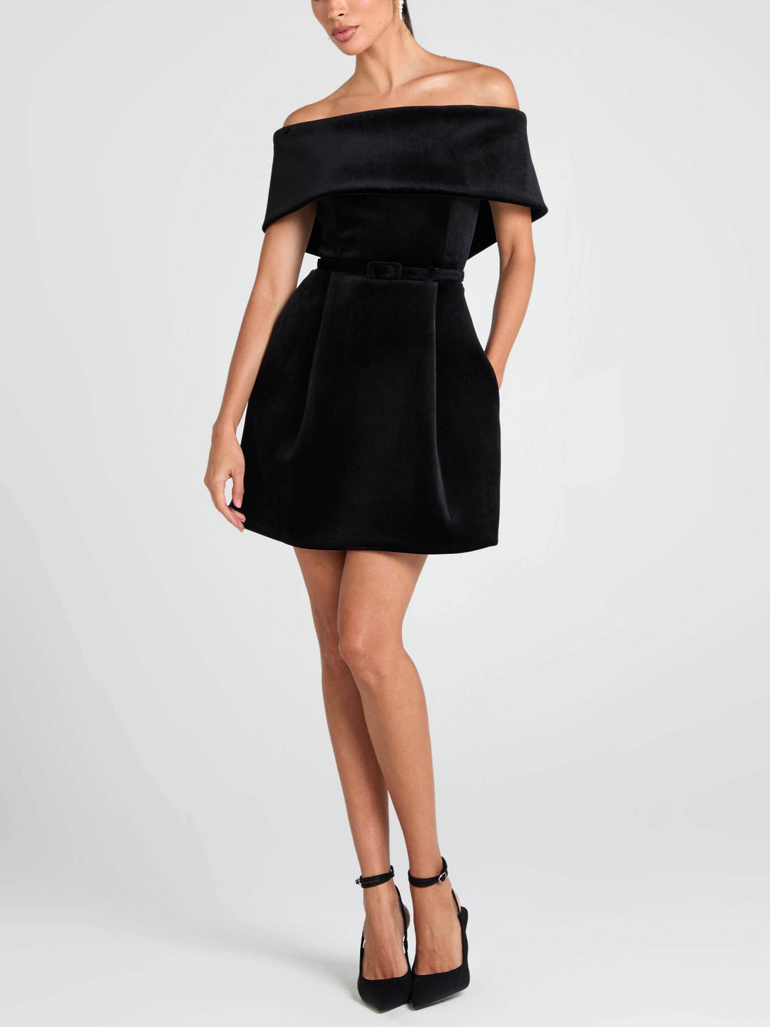 Elegant Off-The-Shoulder Mini Dress