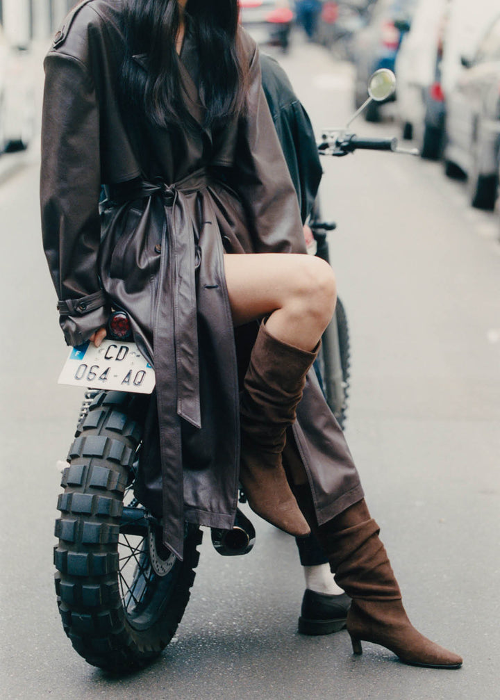 Kalila Suede Brown Leather Boots