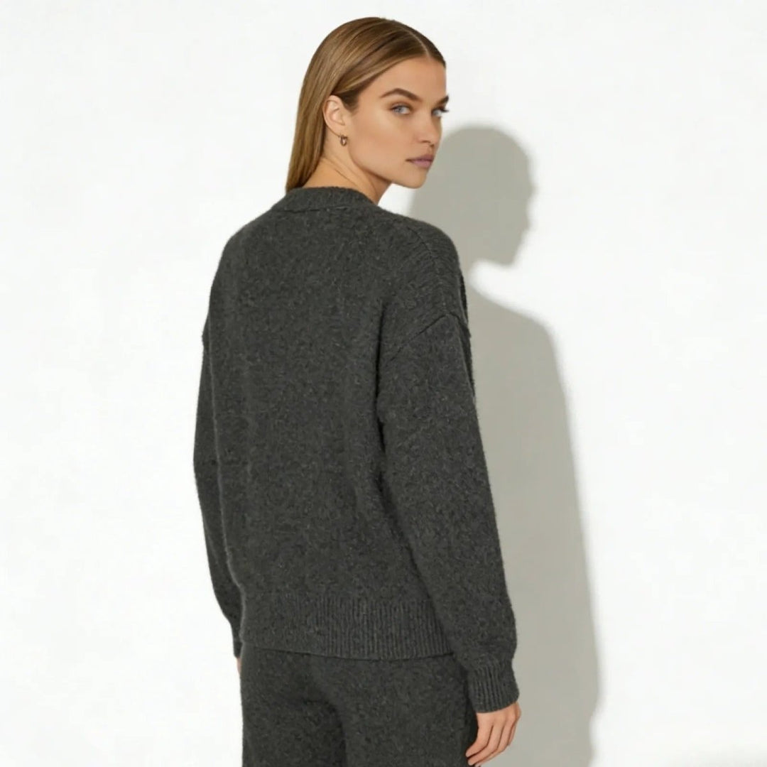 Elaris | Oversized Mohair Knit Cardigan