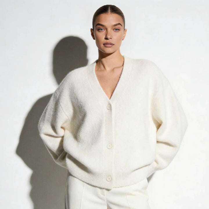 Elaris | Oversized Mohair Knit Cardigan