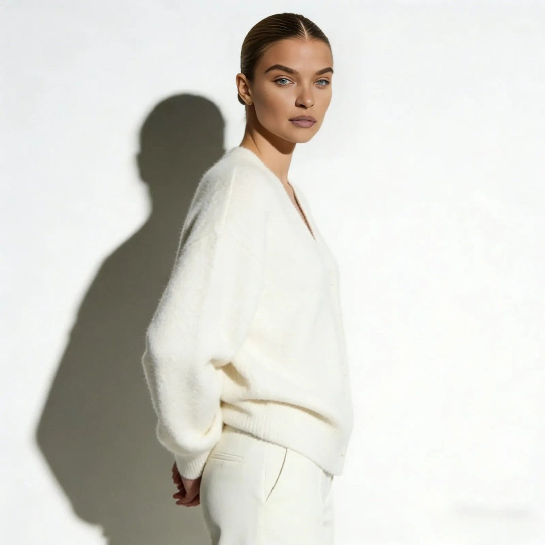 Elaris | Oversized Mohair Knit Cardigan