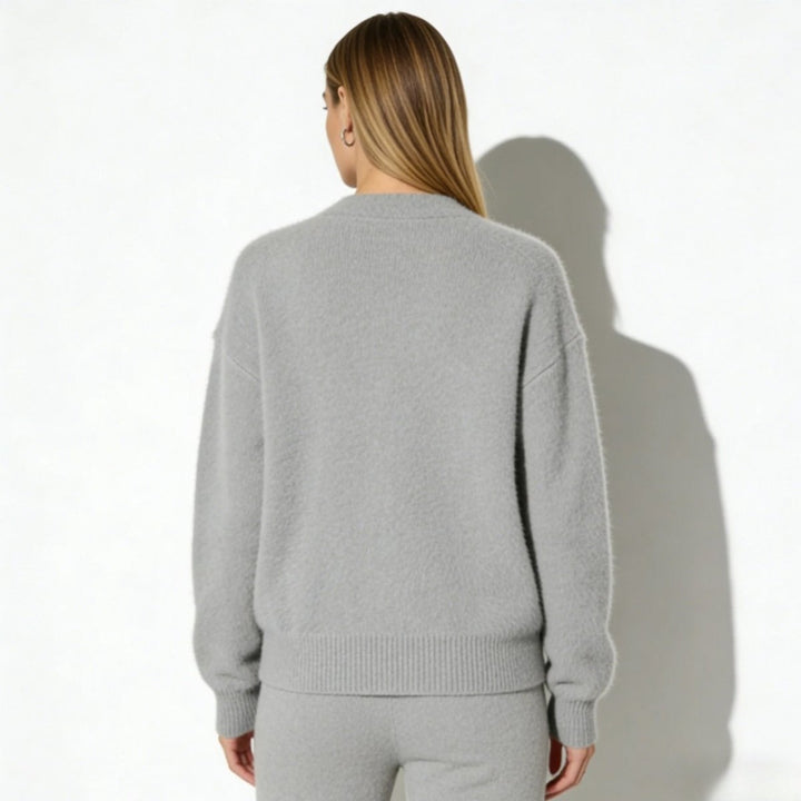 Elaris | Oversized Mohair Knit Cardigan