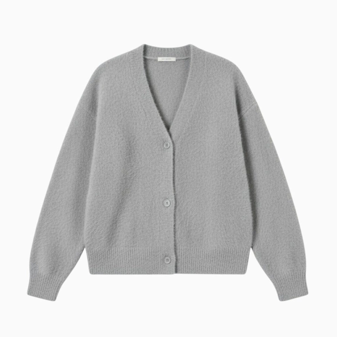 Elaris | Oversized Mohair Knit Cardigan
