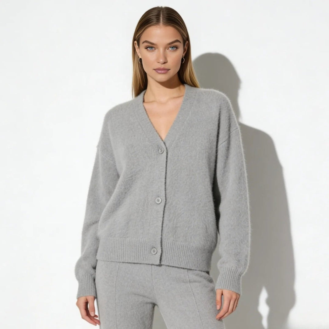 Elaris | Oversized Mohair Knit Cardigan