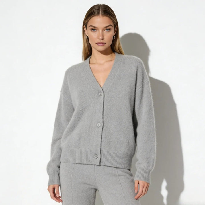 Elaris | Oversized Mohair Knit Cardigan