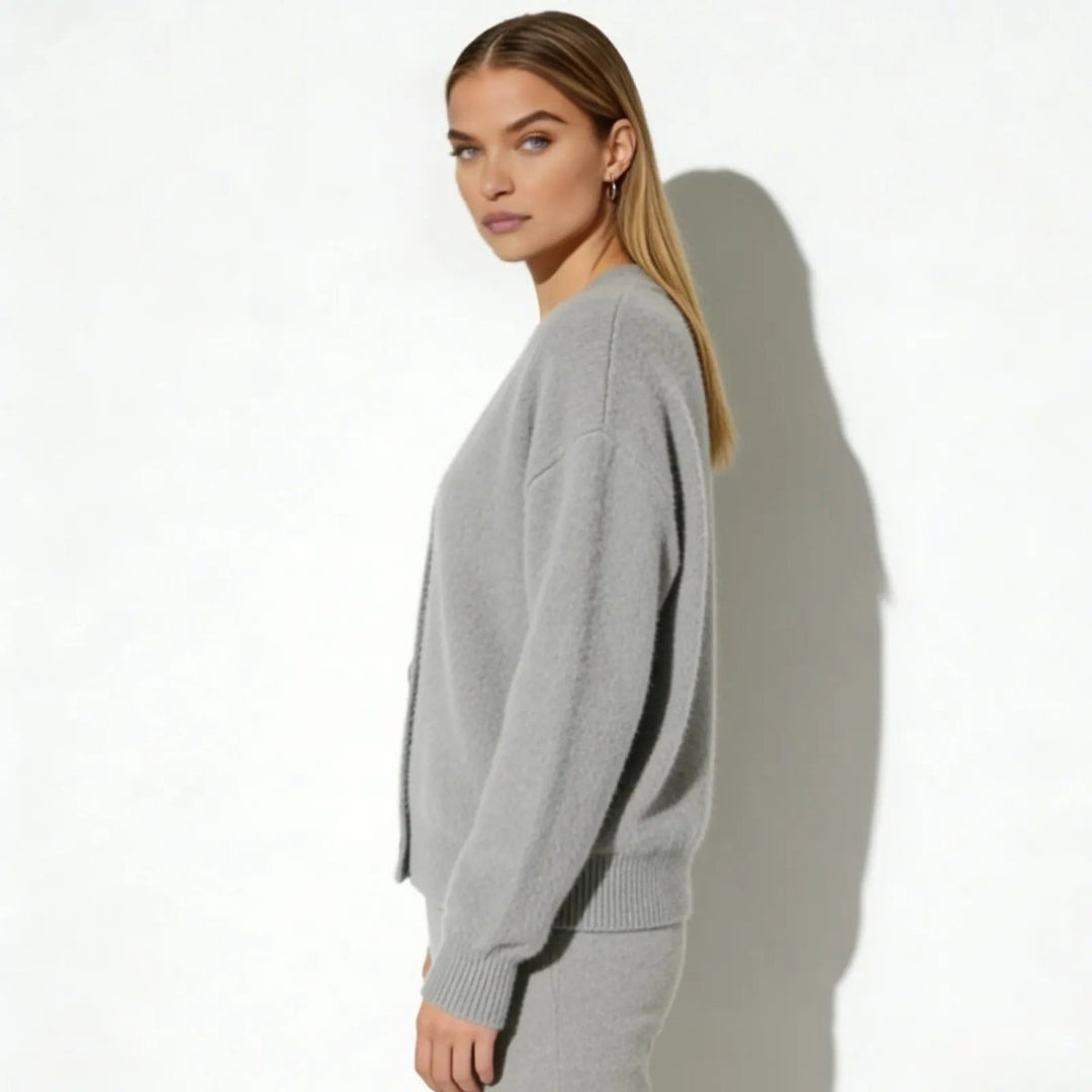 Elaris | Oversized Mohair Knit Cardigan