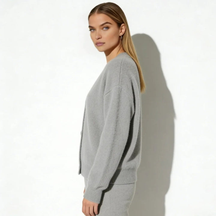 Elaris | Oversized Mohair Knit Cardigan