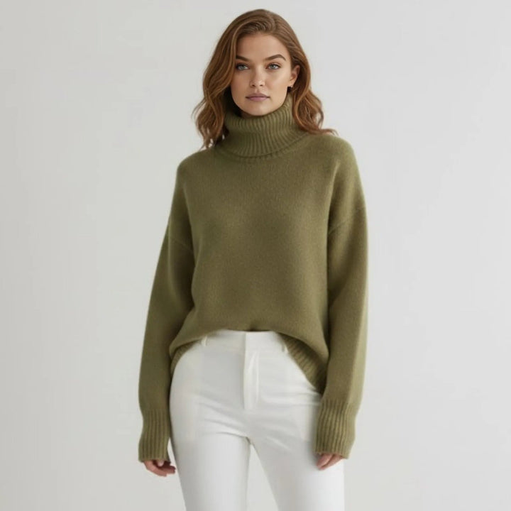 Averelle | Oversized Cashmere Turtleneck Sweater
