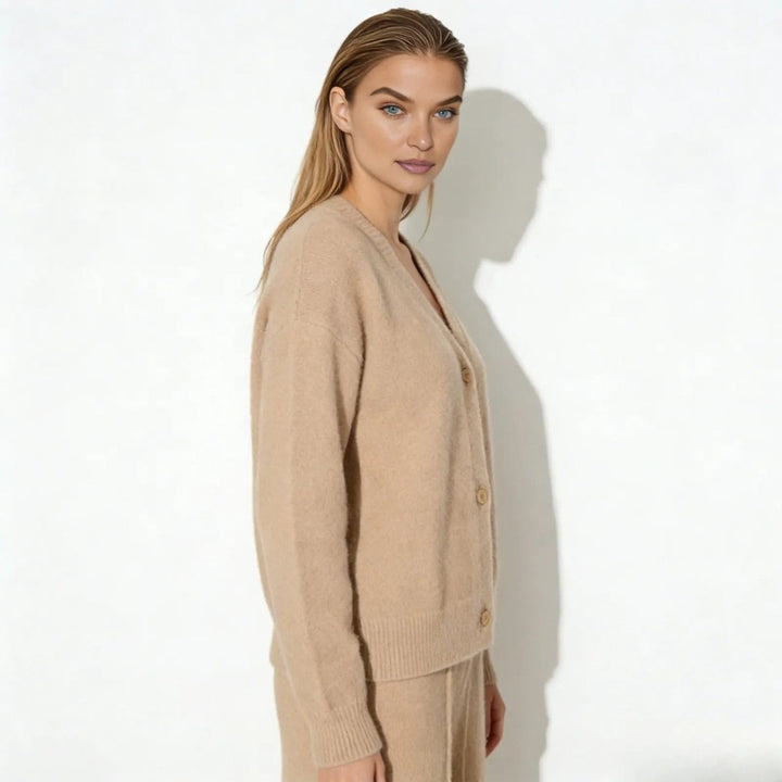 Elaris | Oversized Mohair Knit Cardigan
