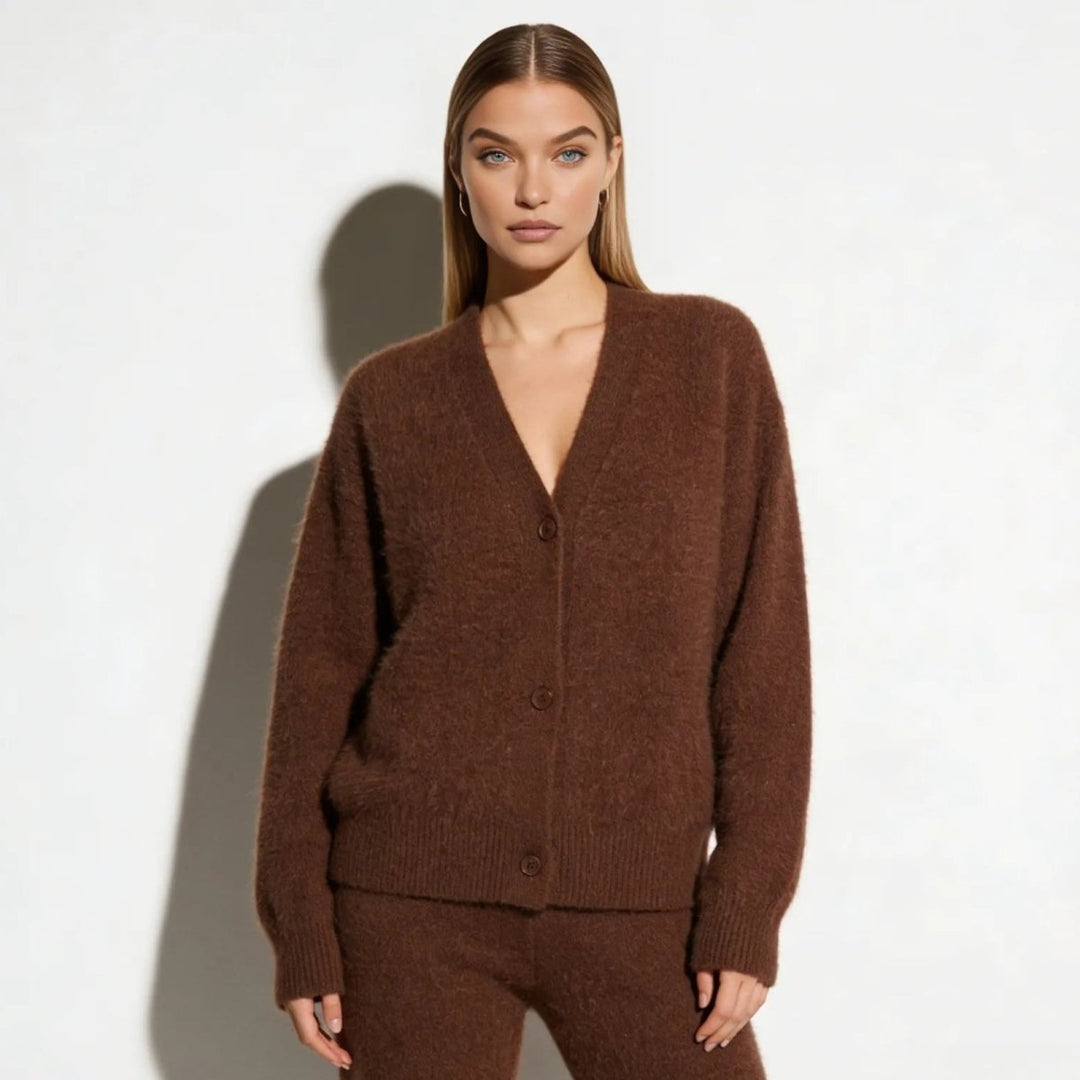 Elaris | Oversized Mohair Knit Cardigan