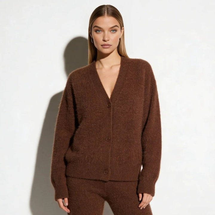 Elaris | Oversized Mohair Knit Cardigan