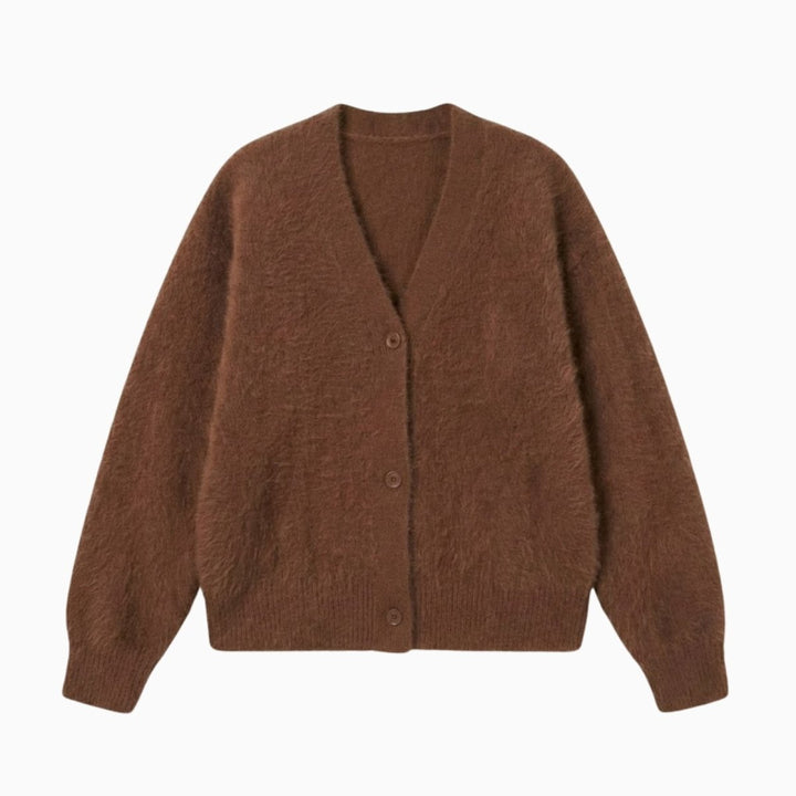 Elaris | Oversized Mohair Knit Cardigan