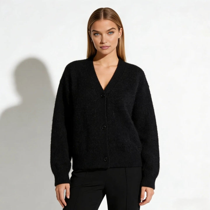 Elaris | Oversized Mohair Knit Cardigan
