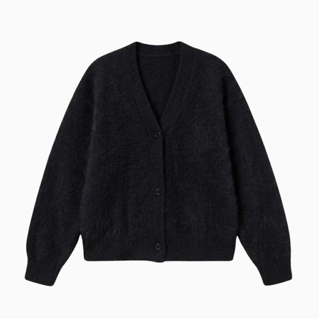 Elaris | Oversized Mohair Knit Cardigan