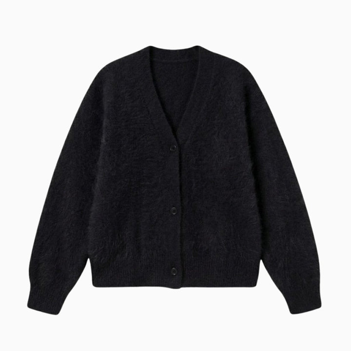 Elaris | Oversized Mohair Knit Cardigan