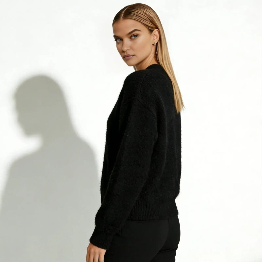 Elaris | Oversized Mohair Knit Cardigan