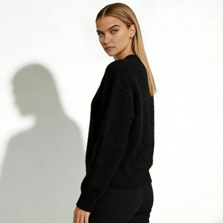 Elaris | Oversized Mohair Knit Cardigan