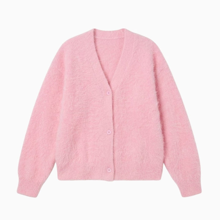 Elaris | Oversized Mohair Knit Cardigan