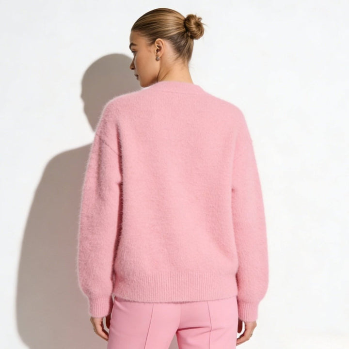 Elaris | Oversized Mohair Knit Cardigan