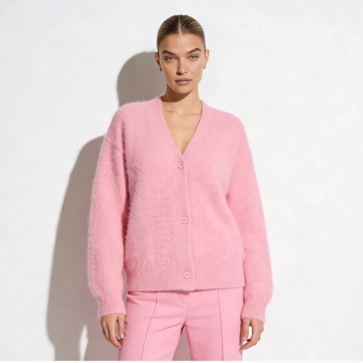 Elaris | Oversized Mohair Knit Cardigan