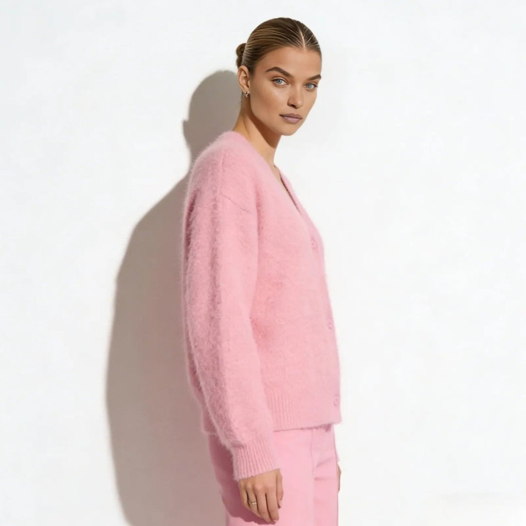 Elaris | Oversized Mohair Knit Cardigan