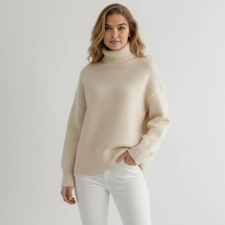Averelle | Oversized Cashmere Turtleneck Sweater