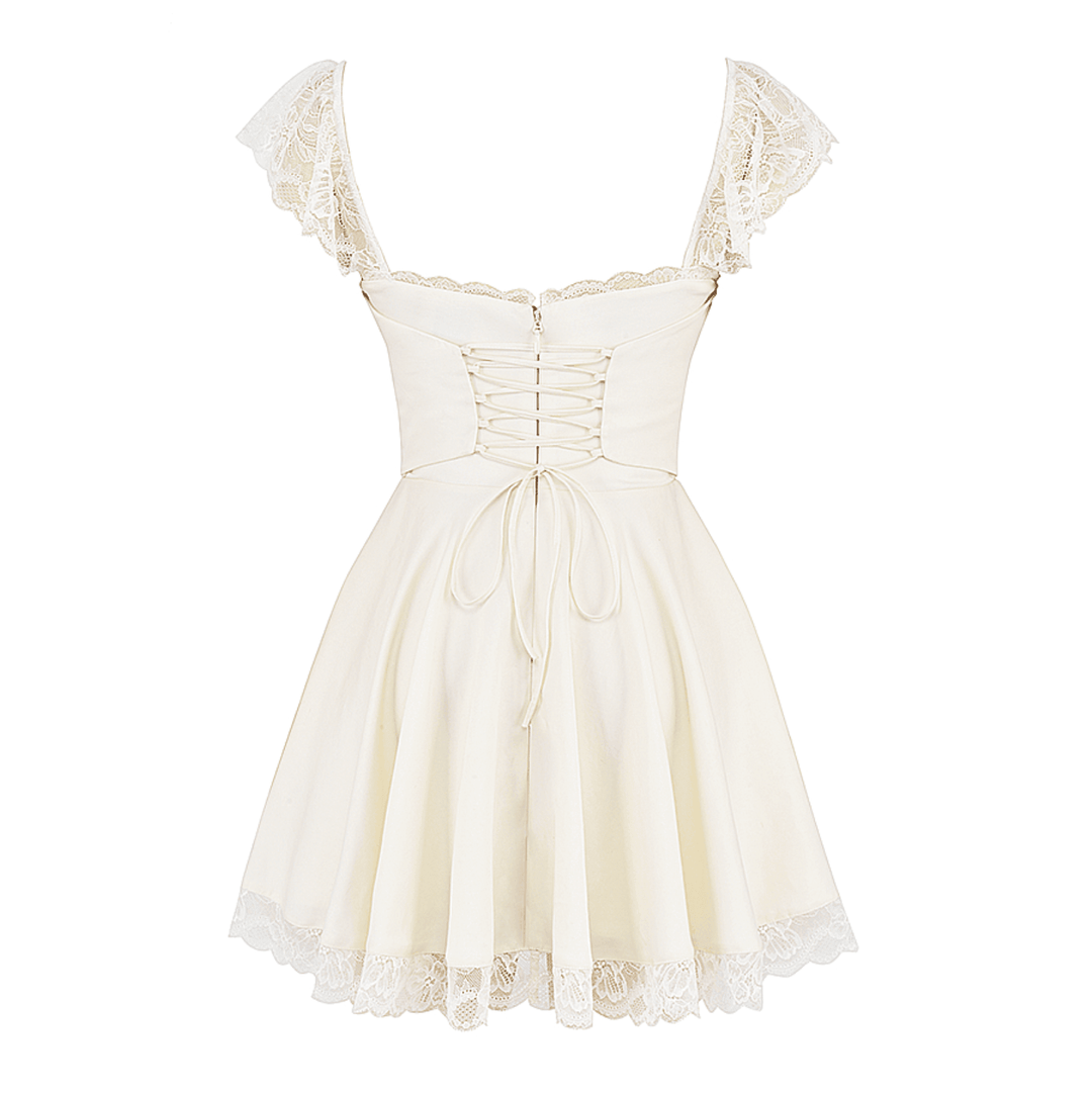Lace n Grace Vintage White Mini Dress