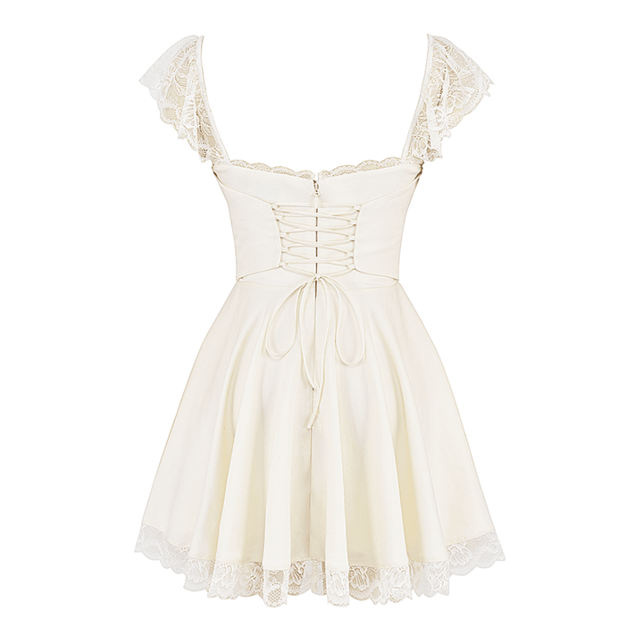 Lace n Grace Vintage White Mini Dress