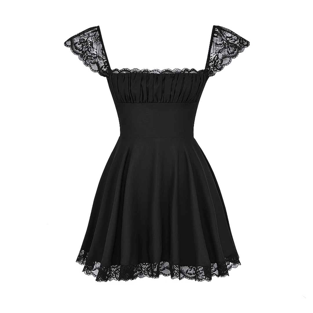 Lace n Grace Vintage Black Mini Dress