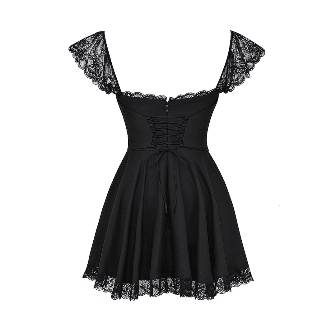 Lace n Grace Vintage Black Mini Dress