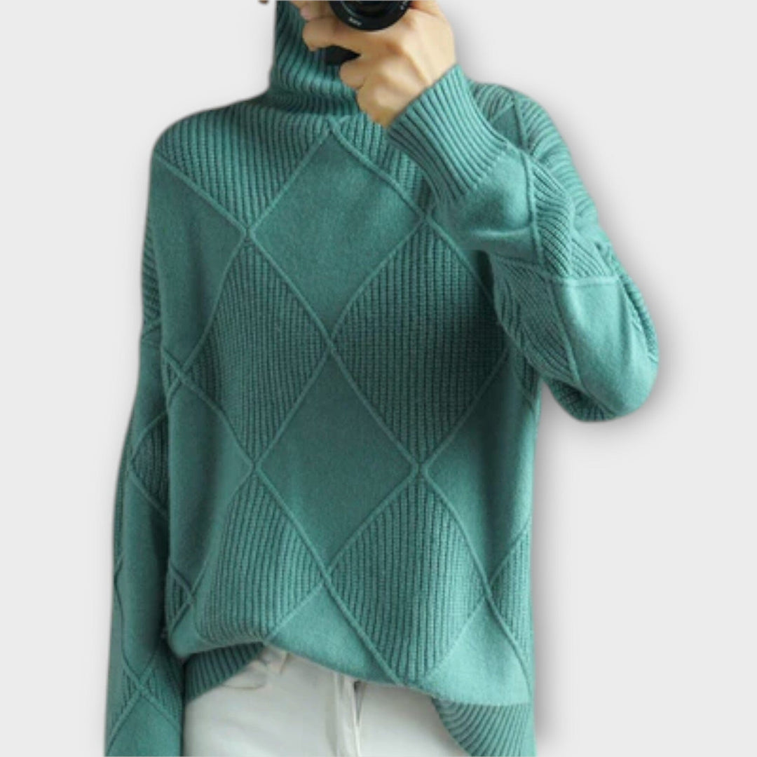 Velora | Cozy Turtleneck Knit Sweater
