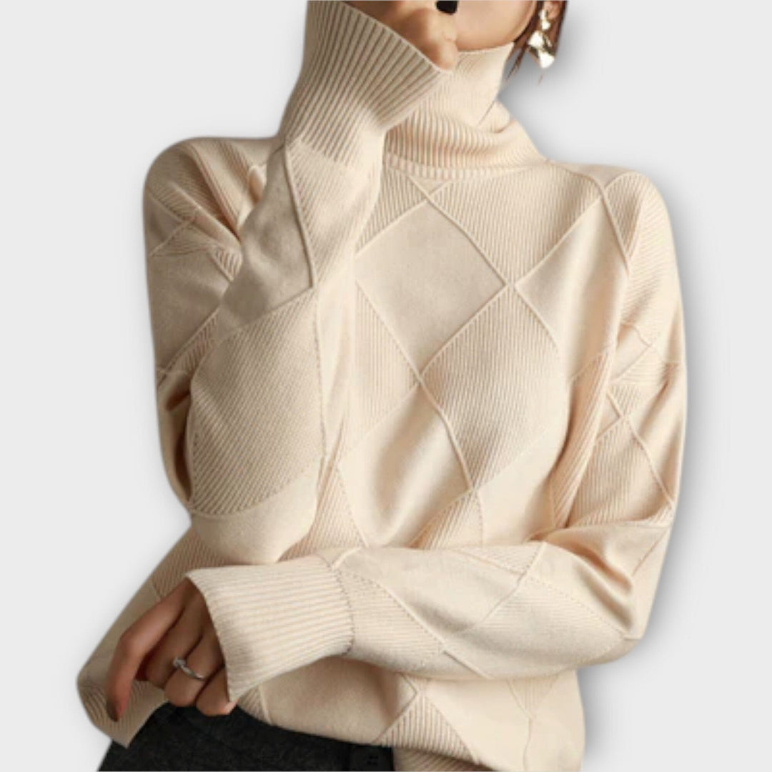 Velora | Cozy Turtleneck Knit Sweater