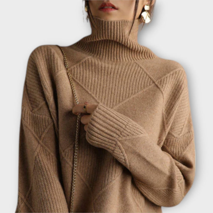 Velora | Cozy Turtleneck Knit Sweater