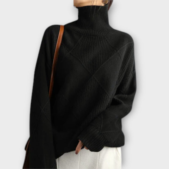 Velora | Cozy Turtleneck Knit Sweater