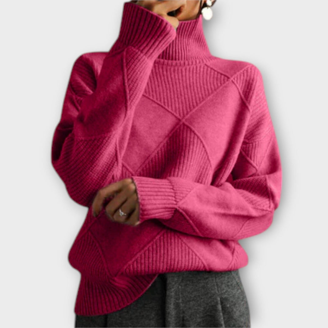 Velora | Cozy Turtleneck Knit Sweater