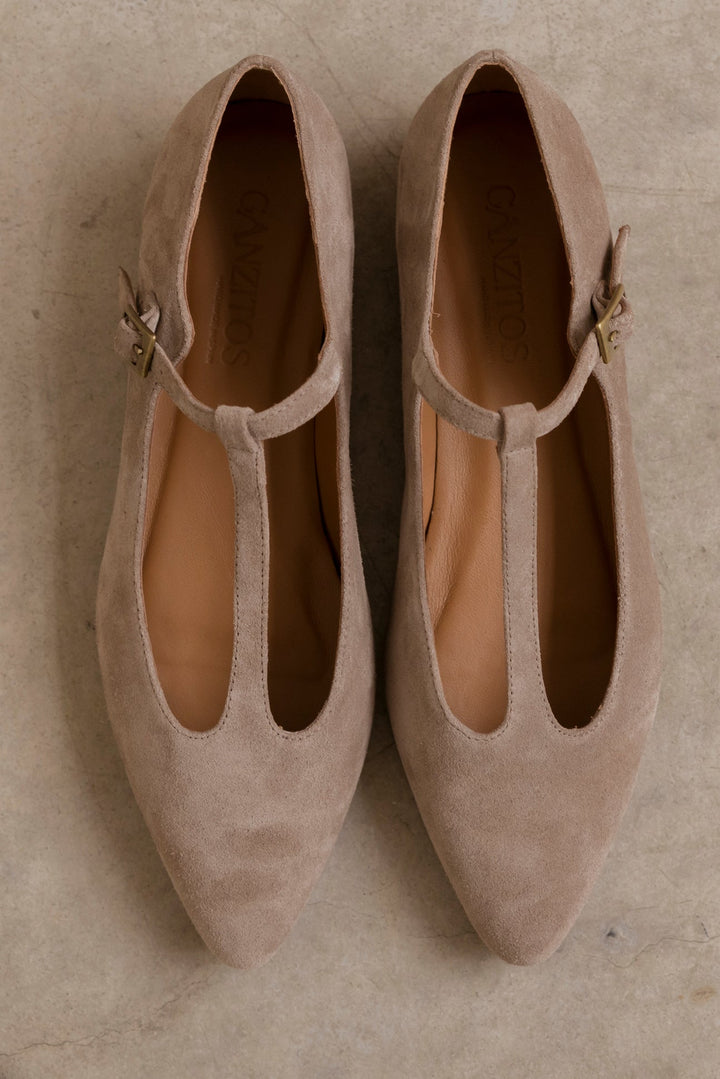 Cata Taupe Suede