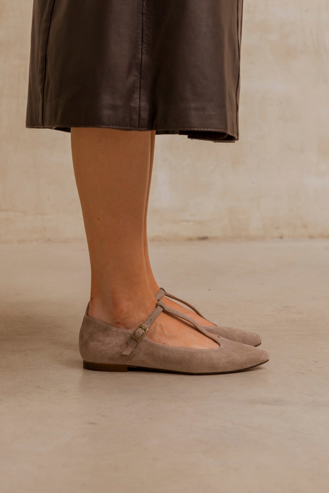 Cata Taupe Suede