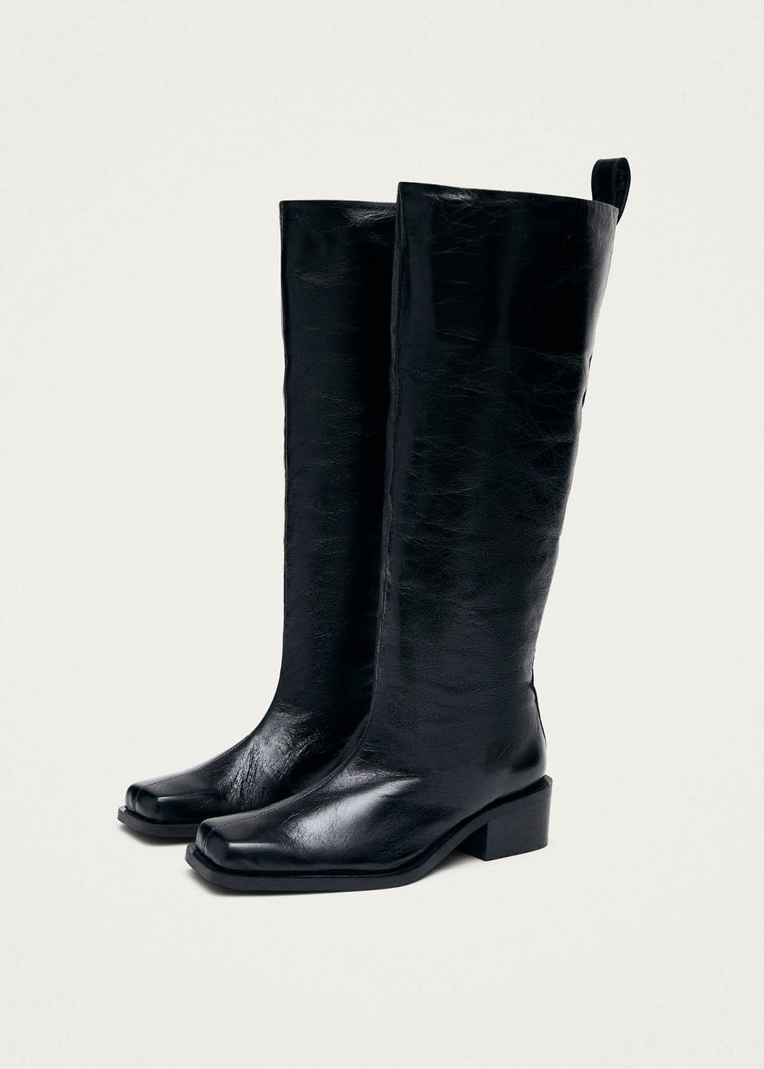 Milo Rift Black Leather Boots