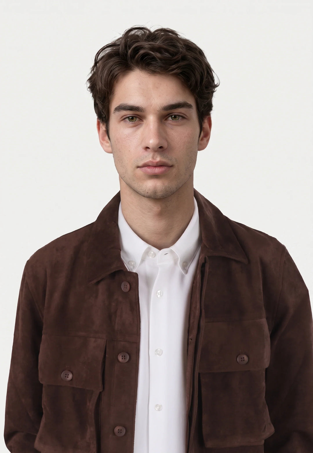 Nash vegan suede jacket - Brown