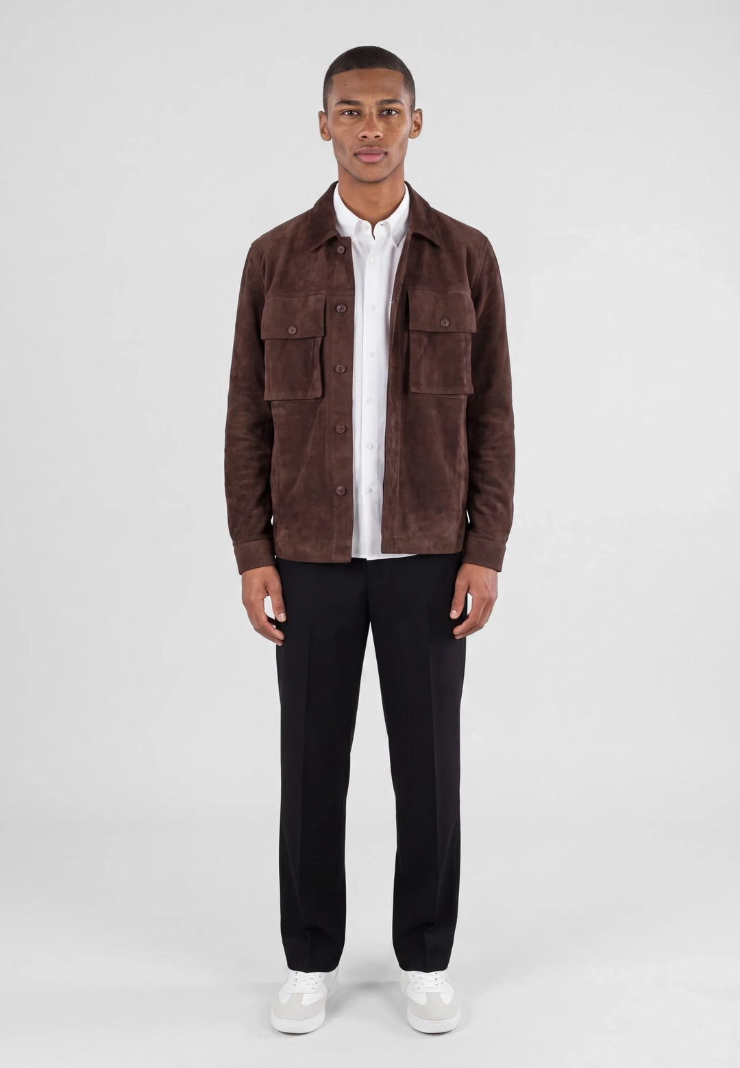 Nash vegan suede jacket - Brown