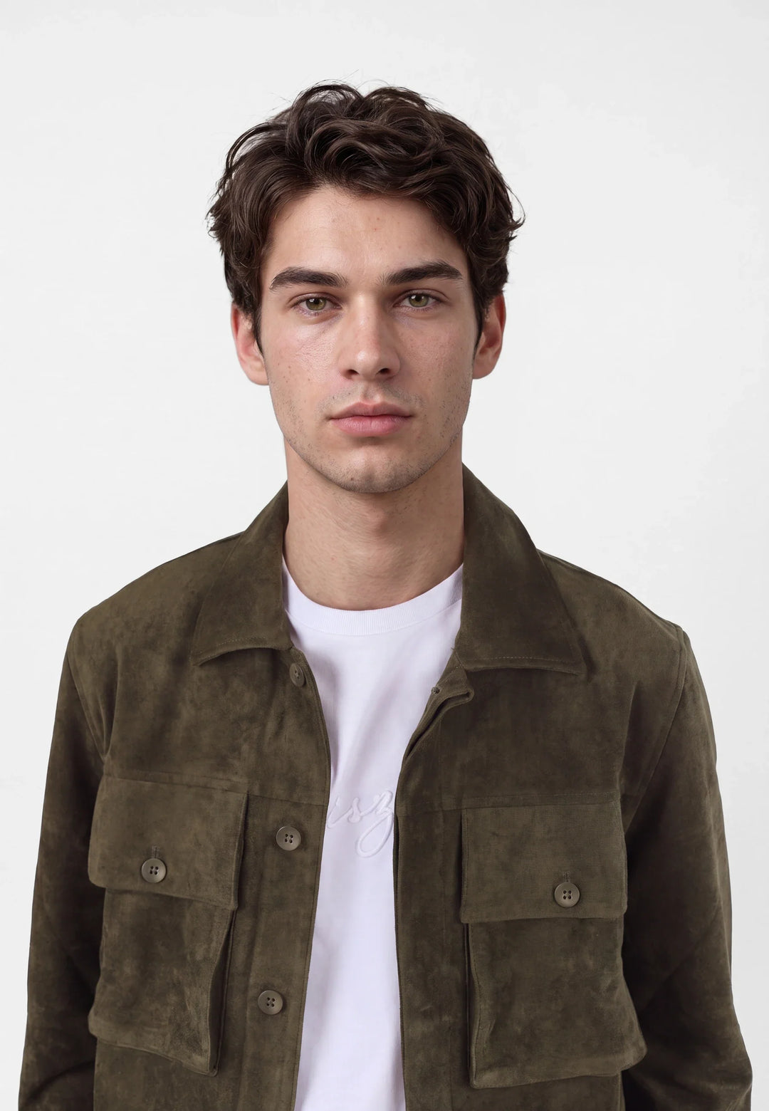 Nash vegan suede jacket - Green