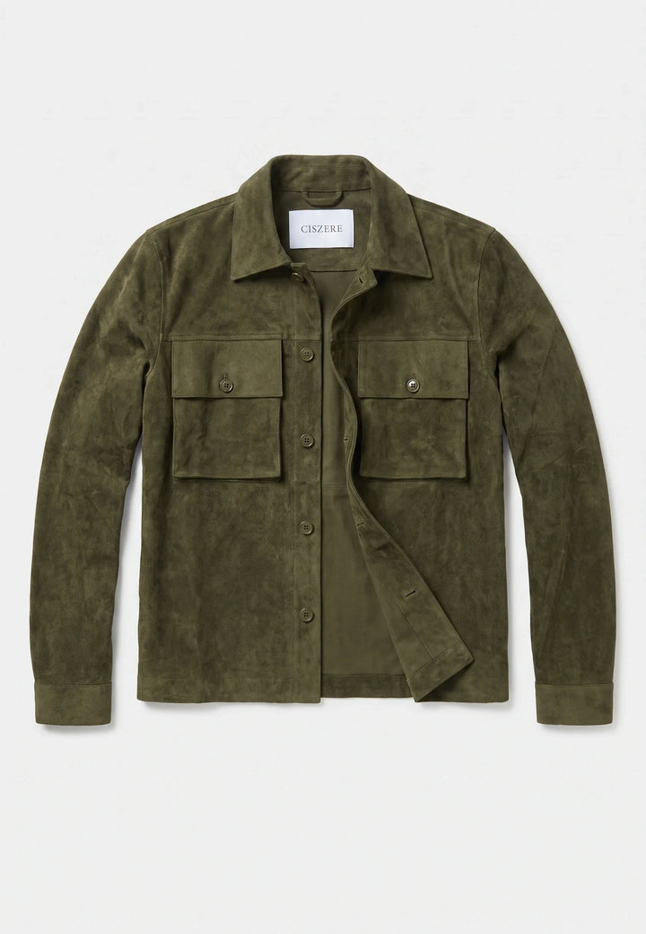 Nash vegan suede jacket - Green