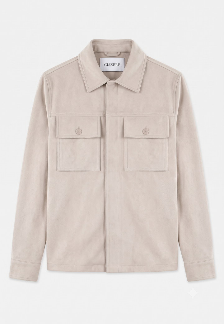 Nash vegan suede jacket - Beige