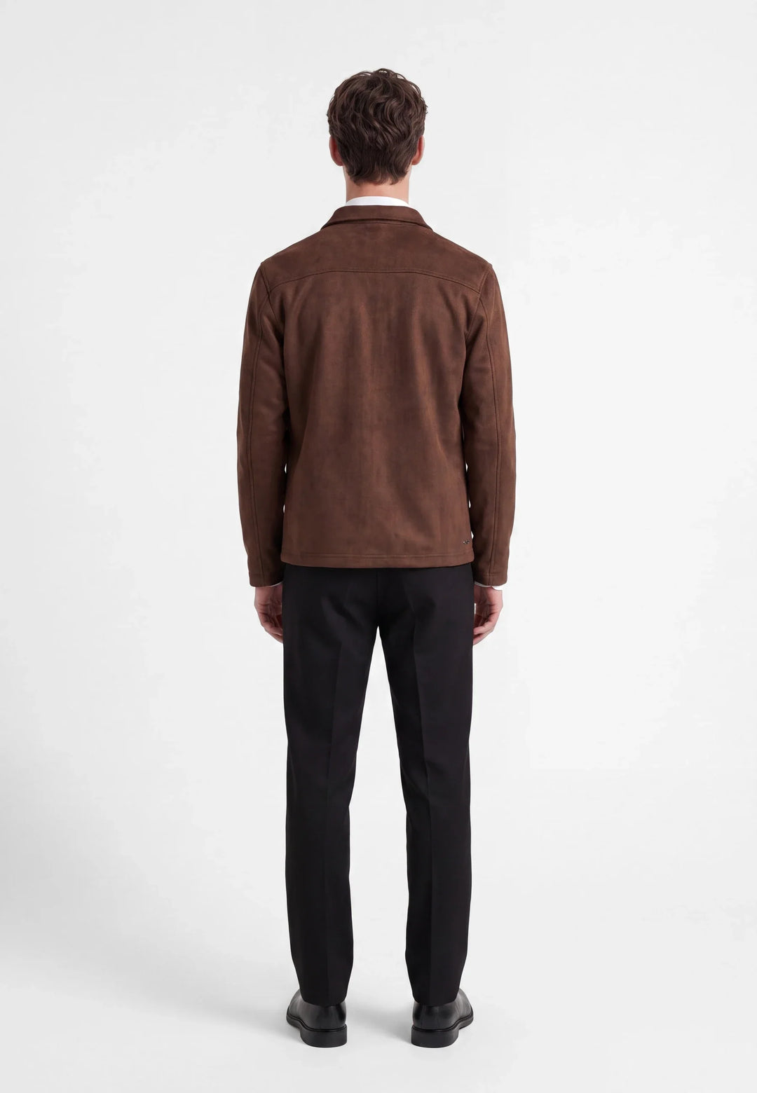 Neo vegan suede overshirt 2.0 - Brown