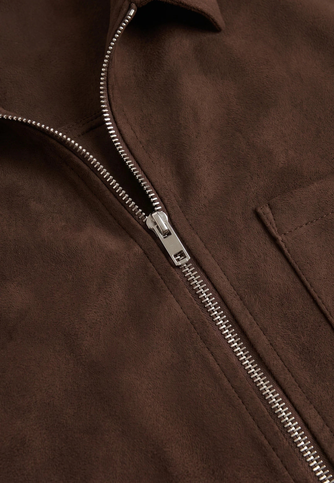Neo vegan suede overshirt 2.0 - Brown