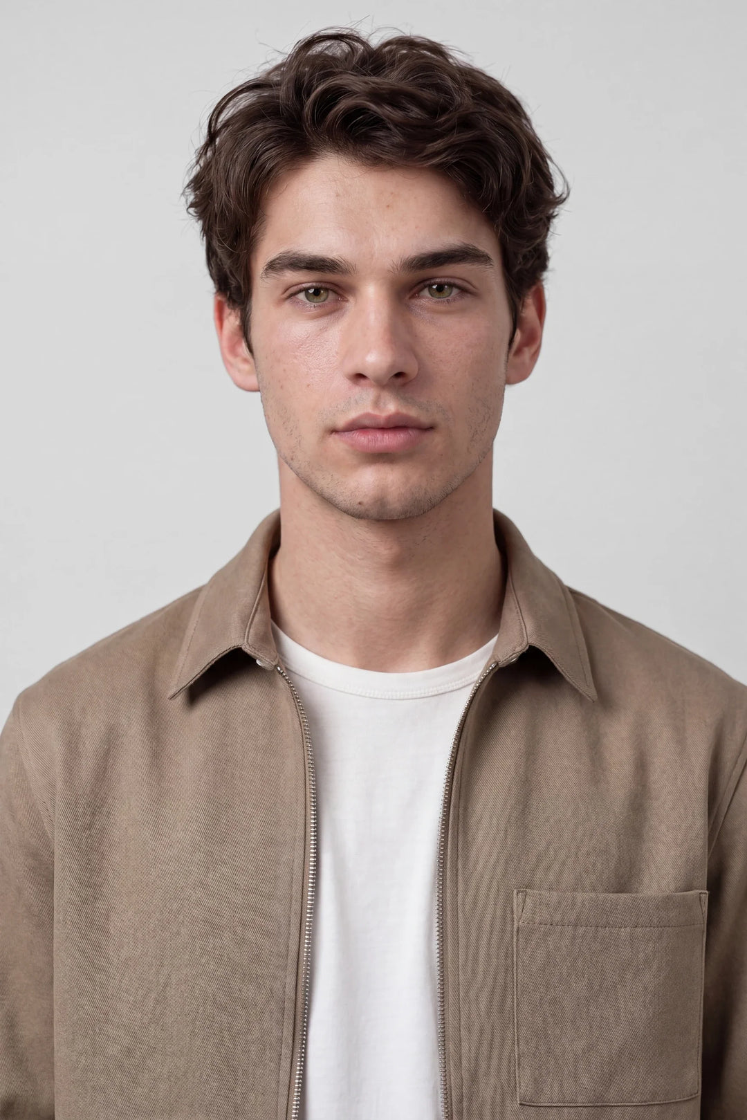 Neo vegan suede overshirt 2.0 - Taupe