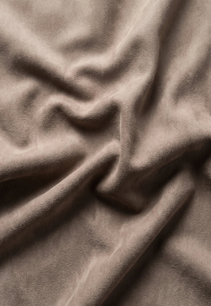 Neo vegan suede overshirt 2.0 - Taupe