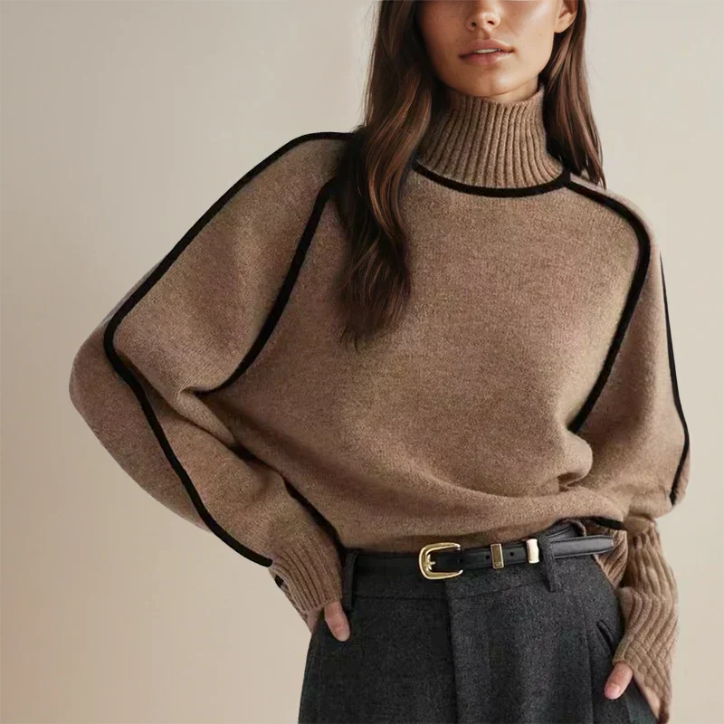 Amandine | Oversized Loose Turtleneck Sweater